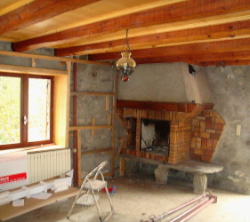 Courchevel Chalet Construction at rip out