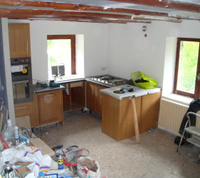 Courchevel Chalet Construction kitchen fitters stage