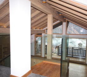 Ste Foy chalet renovation with decorators close to finishing