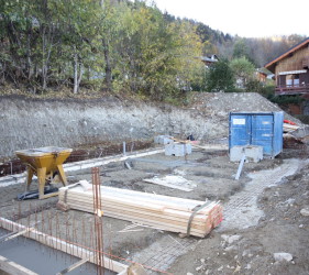Meribel Chalet Construction Building a new chalet Foundations