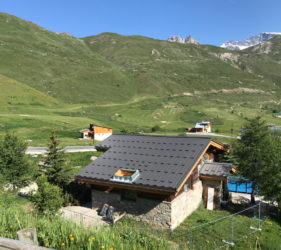 Tignes Chalet Extension new tin roof