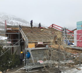 Tignes Chalet Extension roof replacement