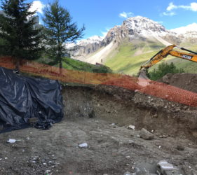 Tignes Chalet Extension excavation