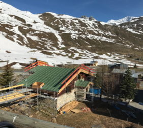Tignes Chalet Extension new rood
