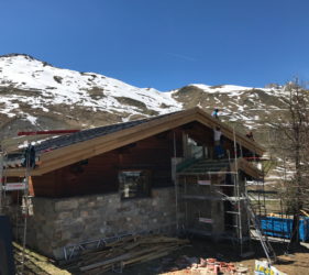 Tignes Chalet Extension new roof