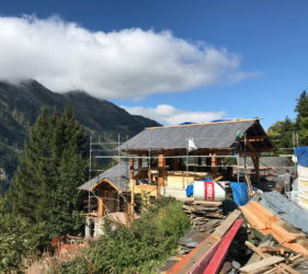 Ste Foy chalet construction breathable roof membrane